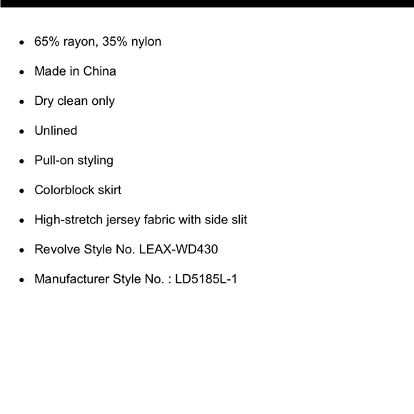 Revolve Line and Dot Color Block Dress Small - Picture 6 of 6